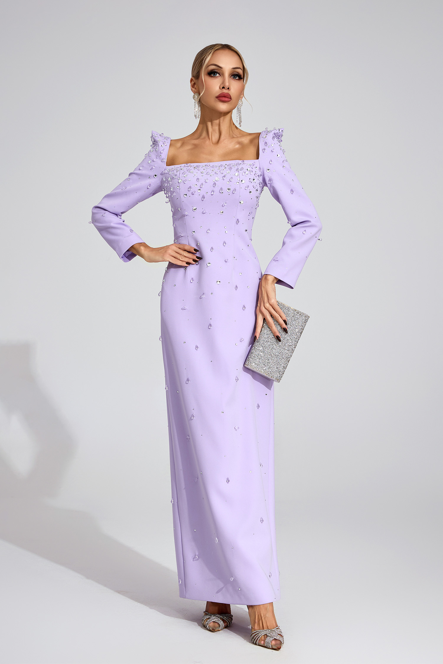 Tarn Purple Diamond Maxi Dress