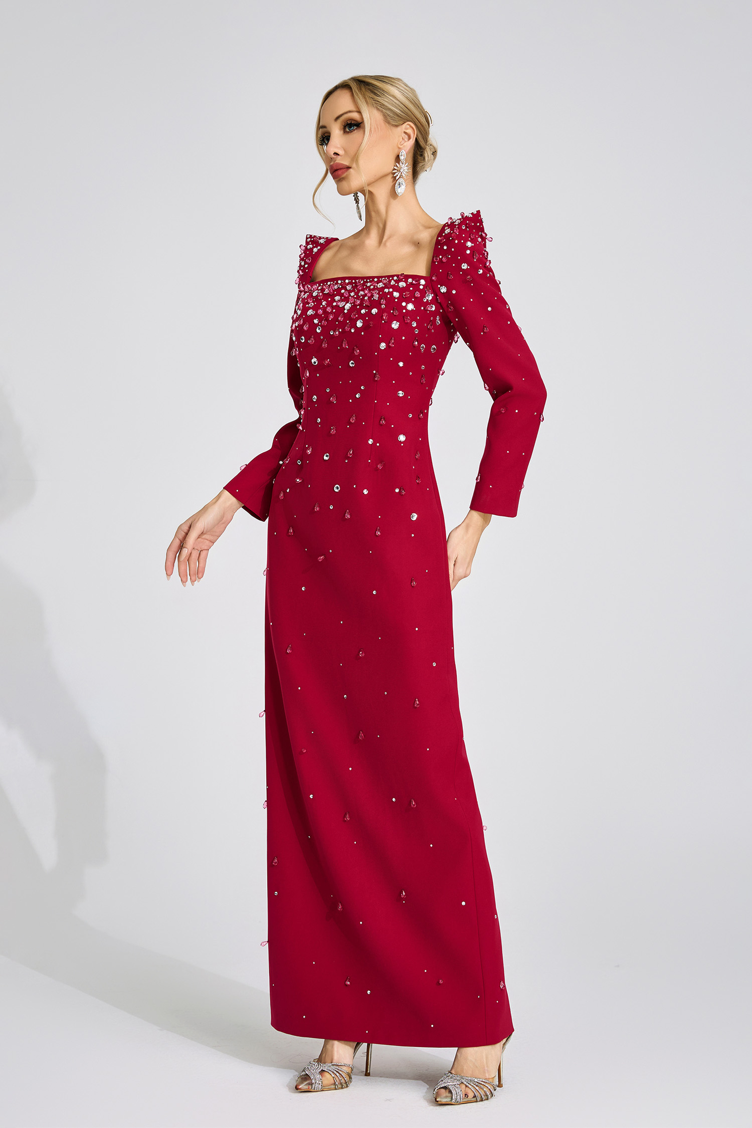 Tarn Red Diamond Maxi Dress