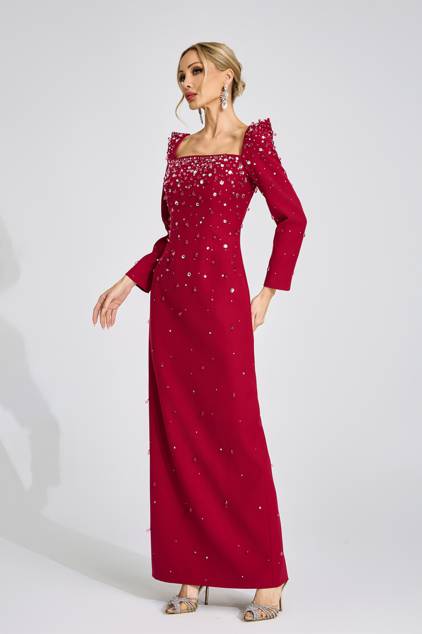 Tarn Red Diamond Maxi Dress