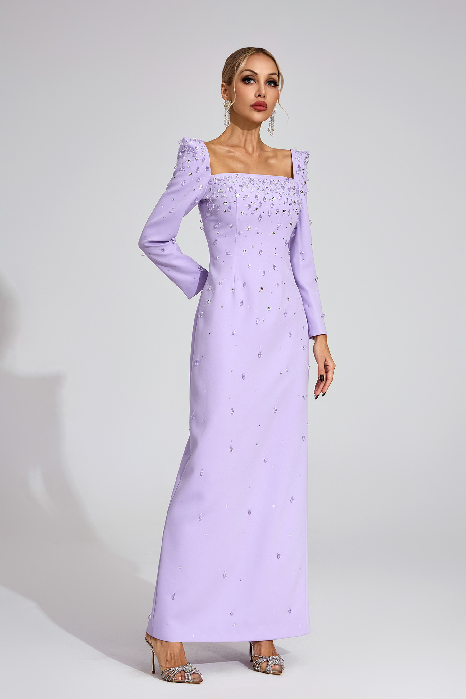 Tarn Purple Diamond Maxi Dress