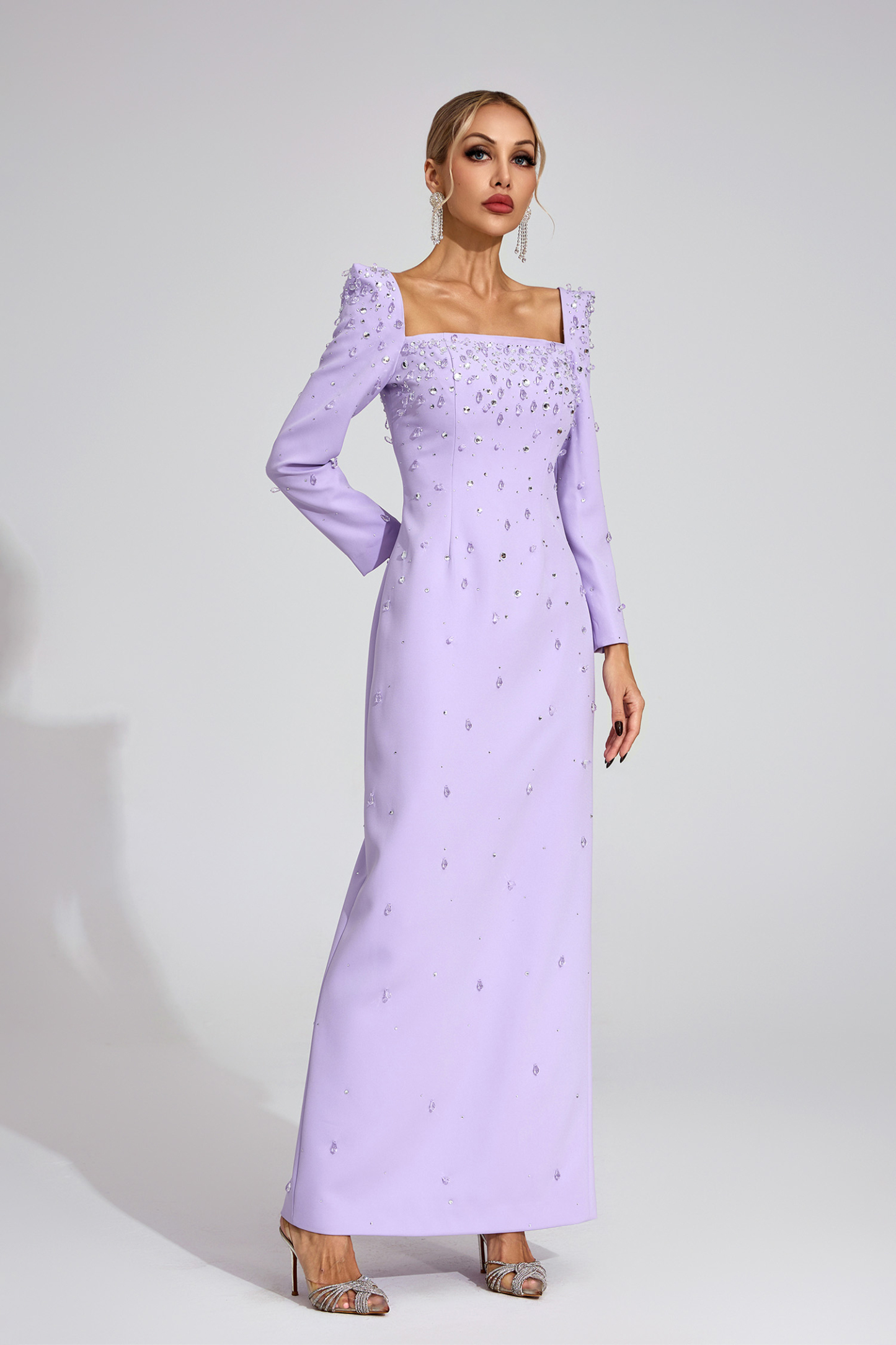 Tarn Purple Diamond Maxi Dress