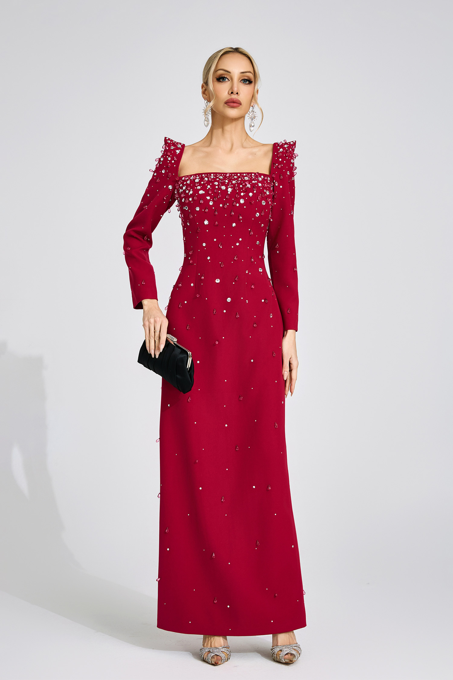 Tarn Red Diamond Maxi Dress