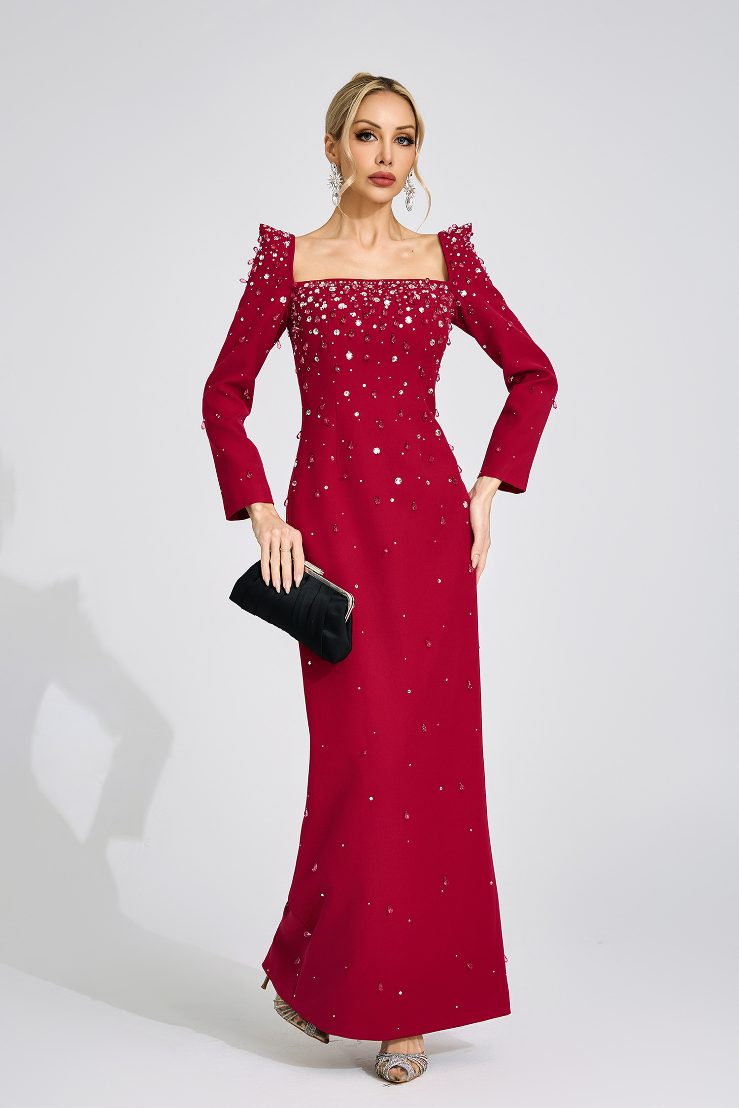 Tarn Red Diamond Maxi Dress