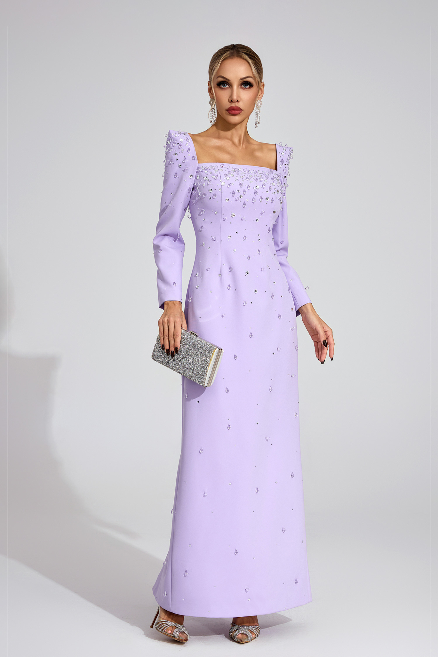 Tarn Purple Diamond Maxi Dress