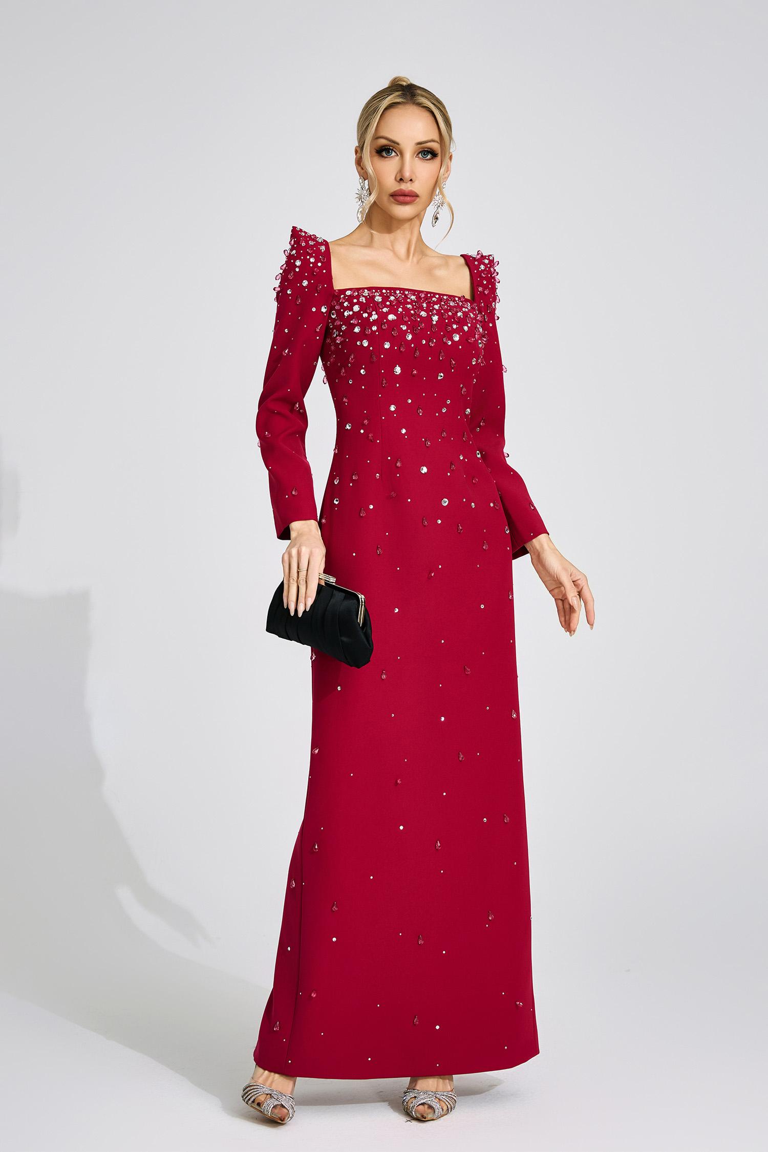Tarn Red Diamond Maxi Dress