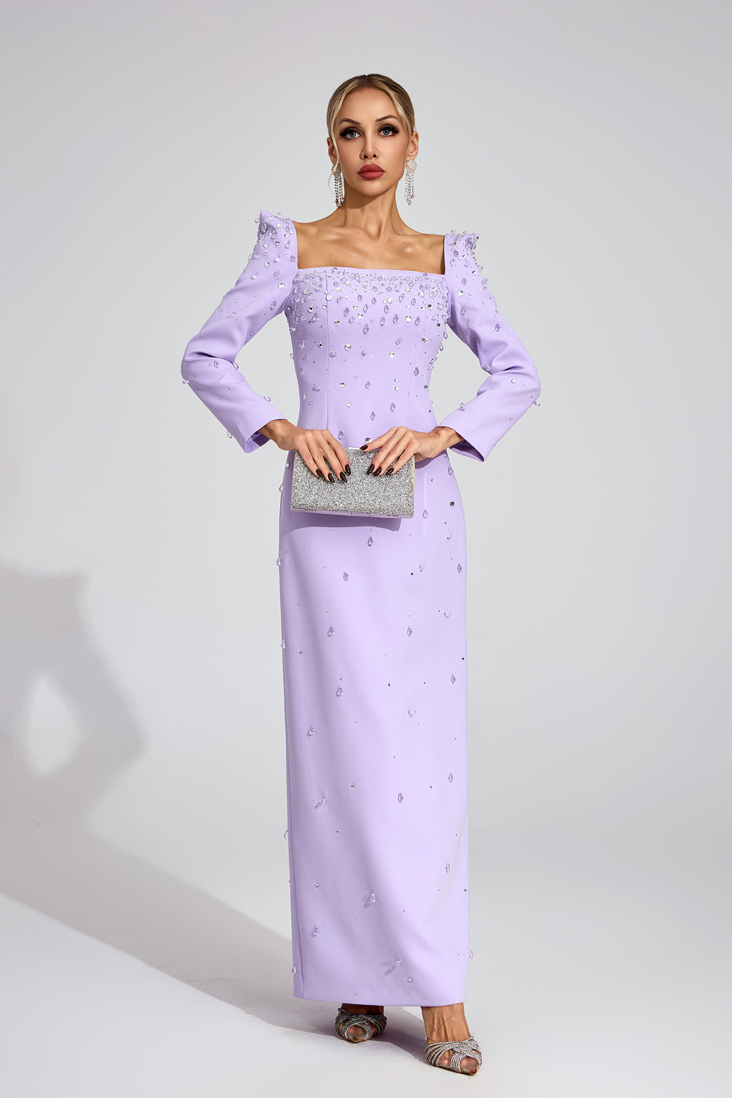 Tarn Purple Diamond Maxi Dress