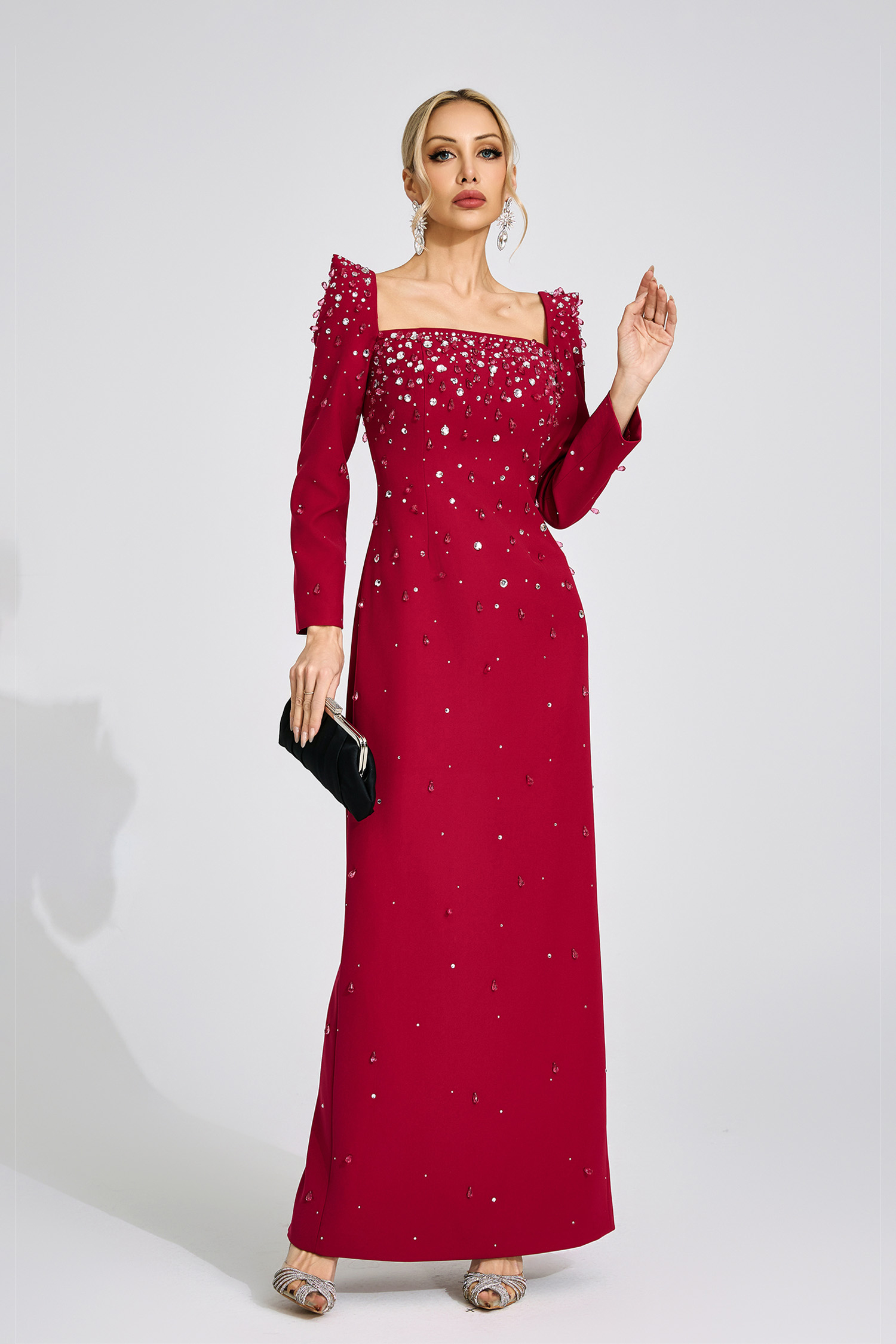 Tarn Red Diamond Maxi Dress