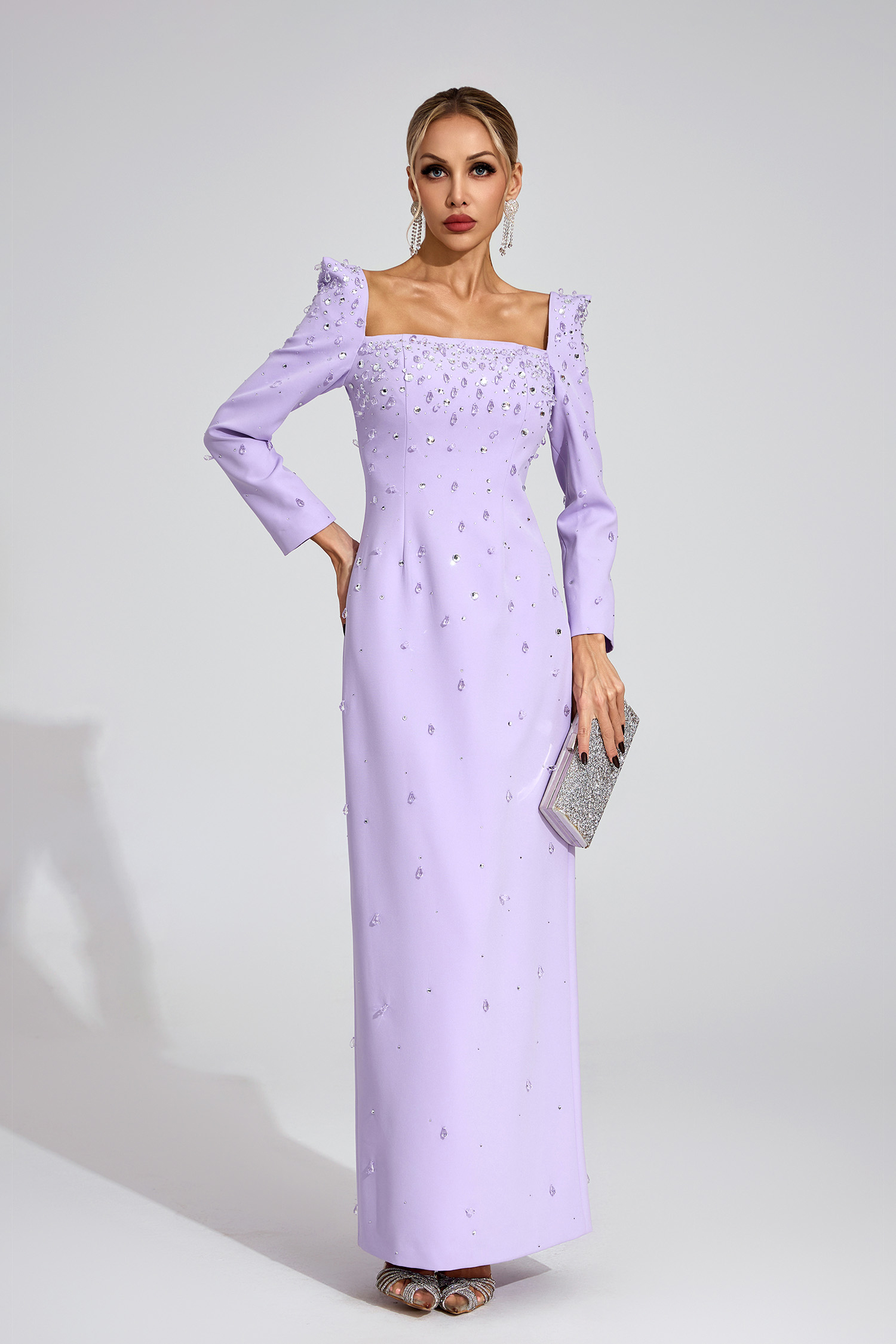Tarn Purple Diamond Maxi Dress