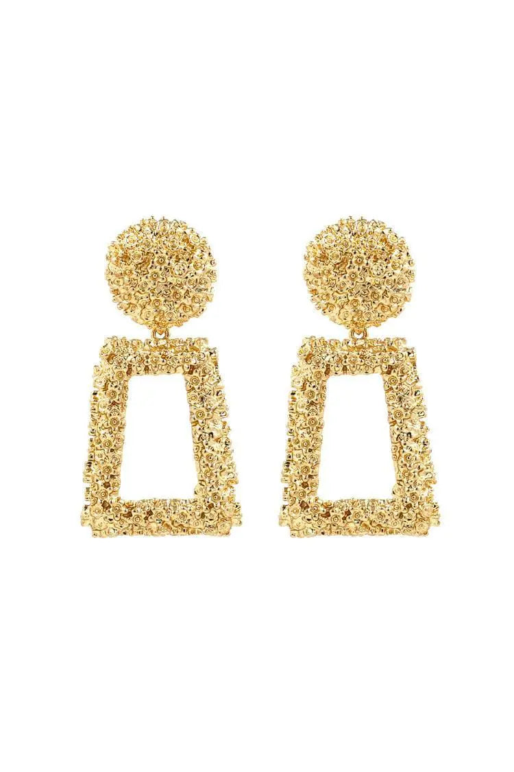 Canna Door Knocker Earrings