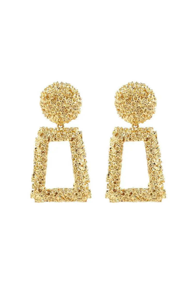 Canna Door Knocker Earrings