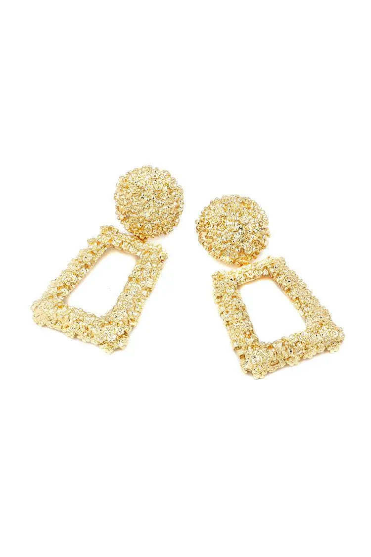 Canna Door Knocker Earrings