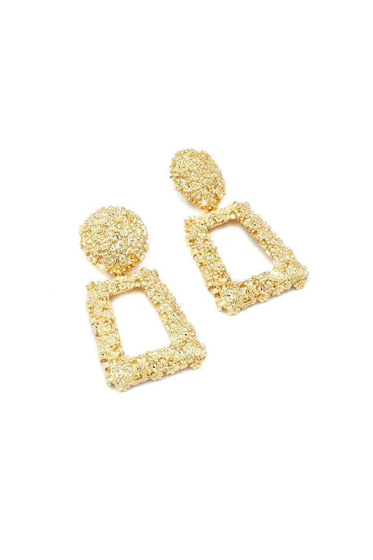 Canna Door Knocker Earrings