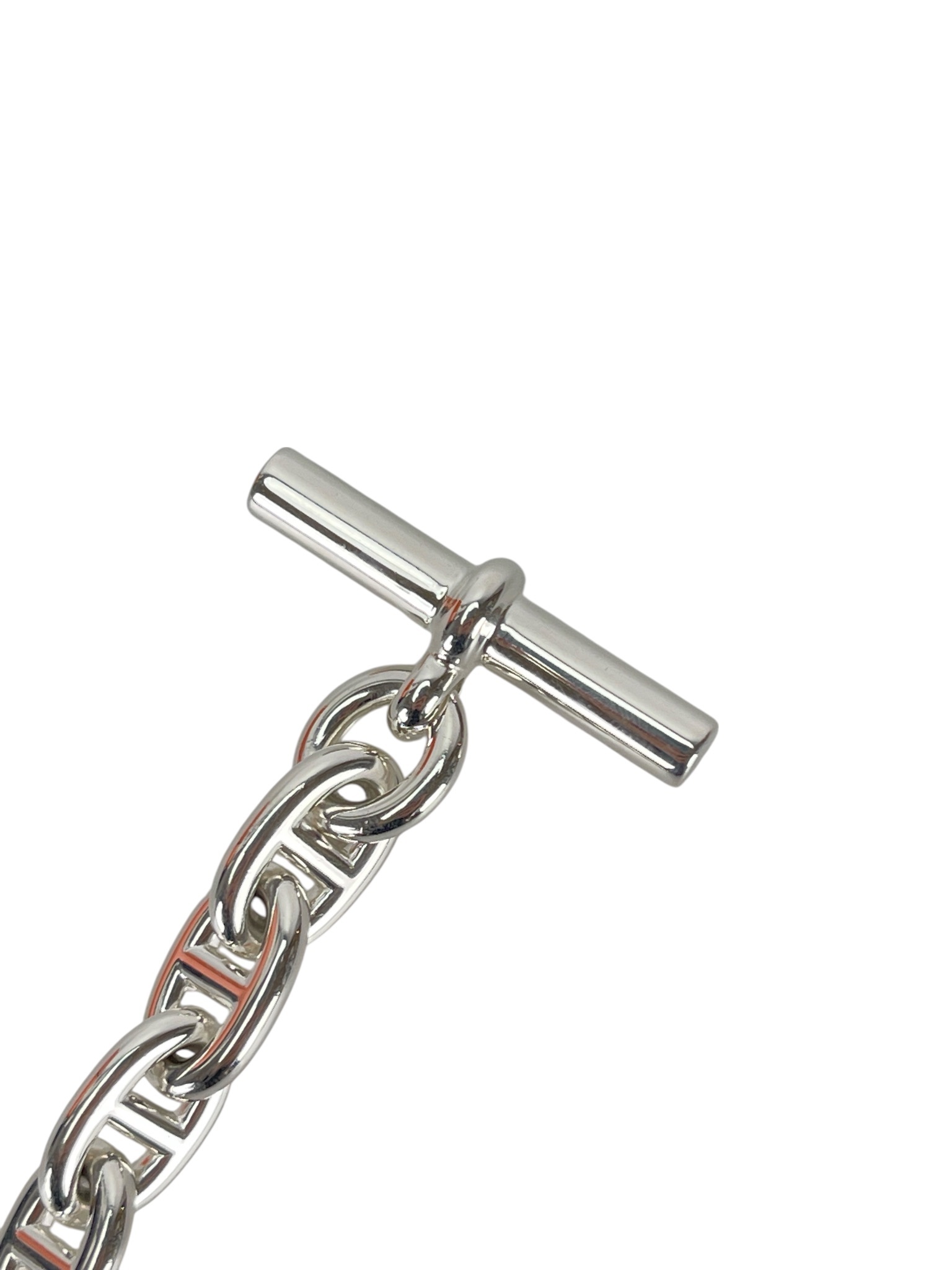 HERMES - Chaine d'ancre Bracelet Medium Model 12 links SILVER AG925