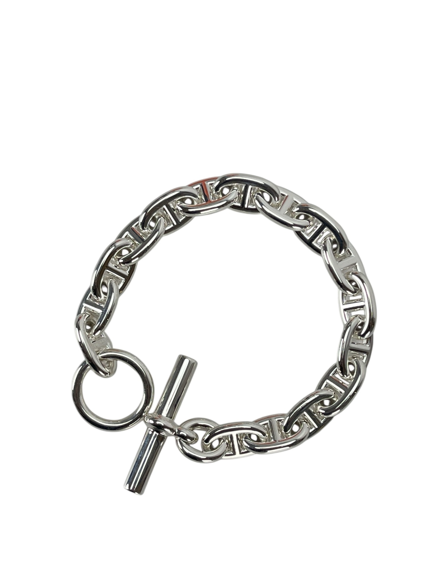 HERMES - Chaine d'ancre Bracelet Medium Model 12 links SILVER AG925