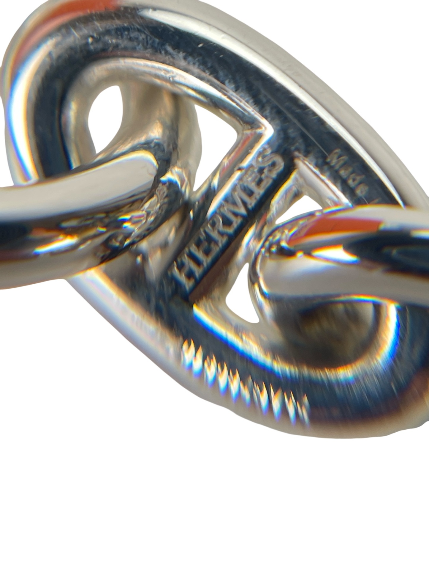 HERMES - Chaine d'ancre Bracelet Medium Model 12 links SILVER AG925