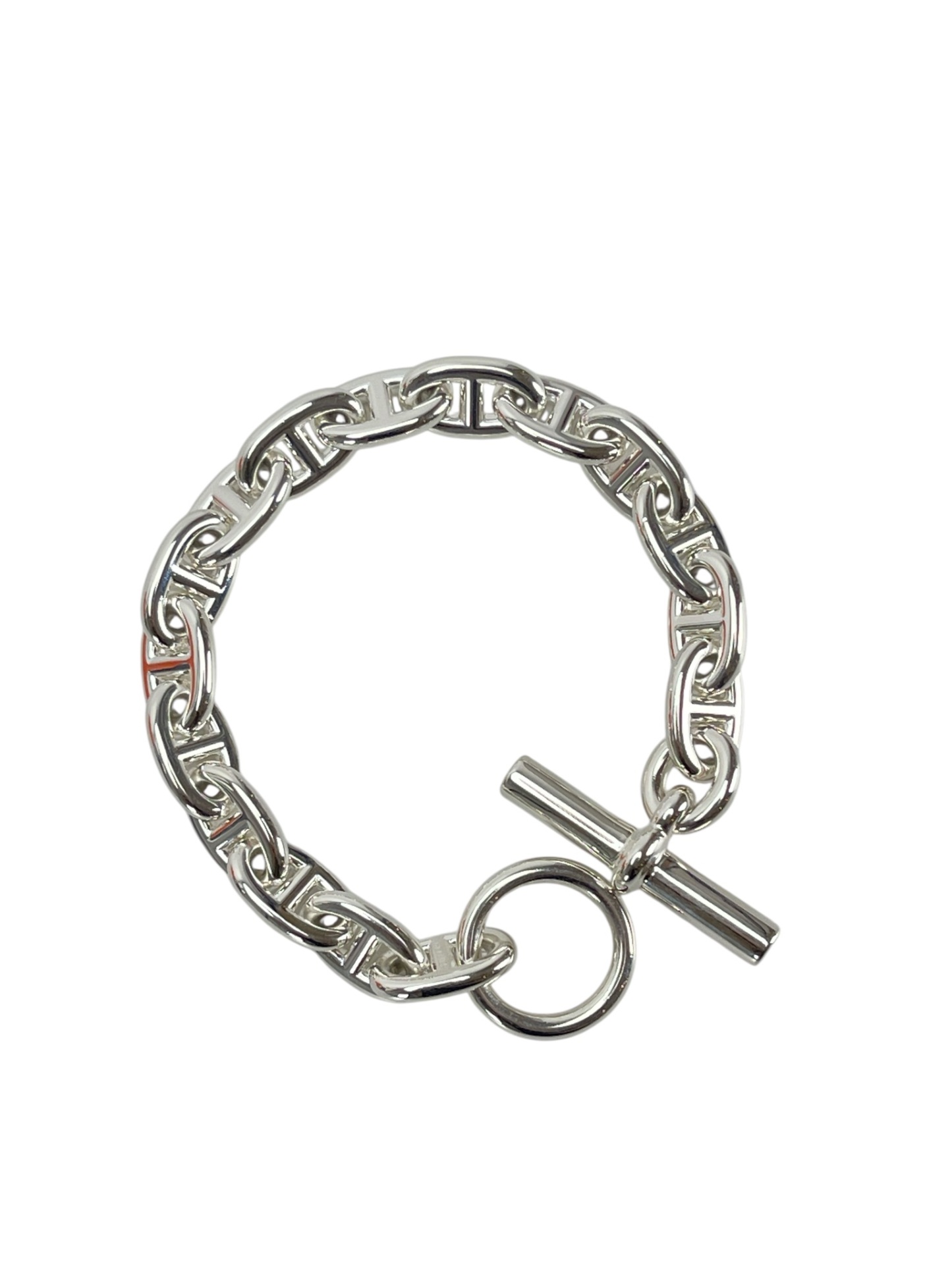 HERMES - Chaine d'ancre Bracelet Medium Model 12 links SILVER AG925