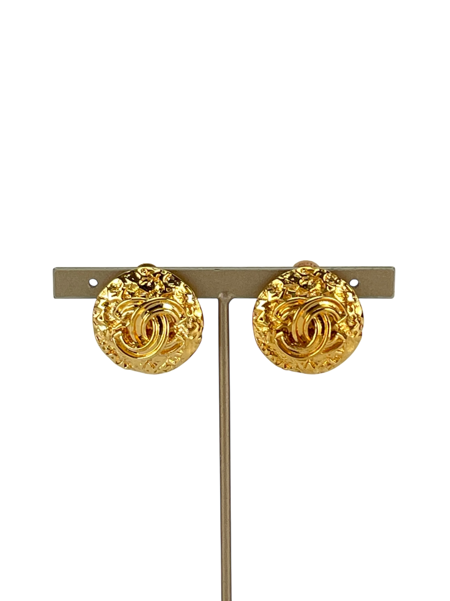CHANEL - 95A Gold Coco Mark Earrings