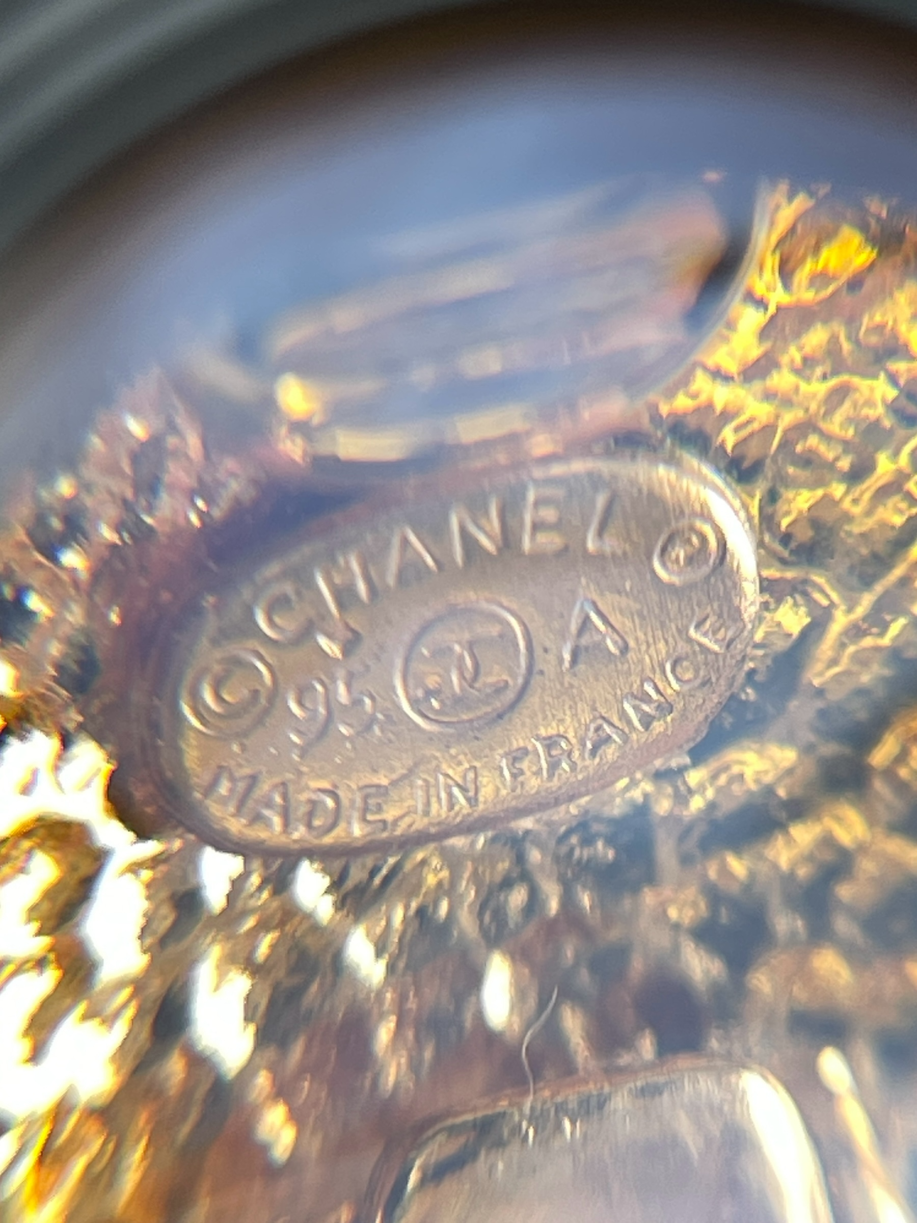 CHANEL - 95A Gold Coco Mark Earrings