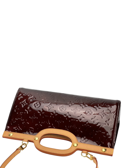 LOUIS VUITTON - Red Patent Leather Vernis Roxbury Shoulder Bag