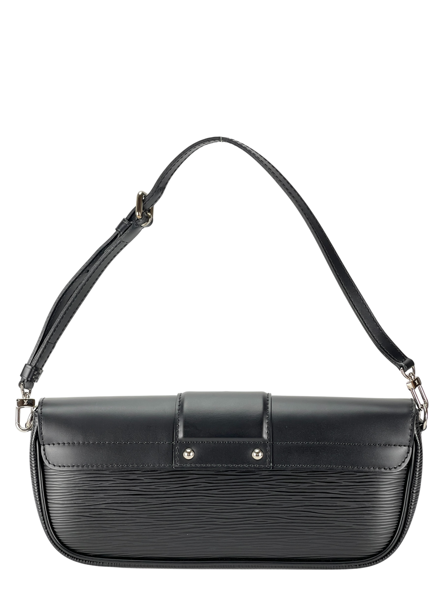 LOUIS VUITTON - Black Epi Montaigne Clutch Bag