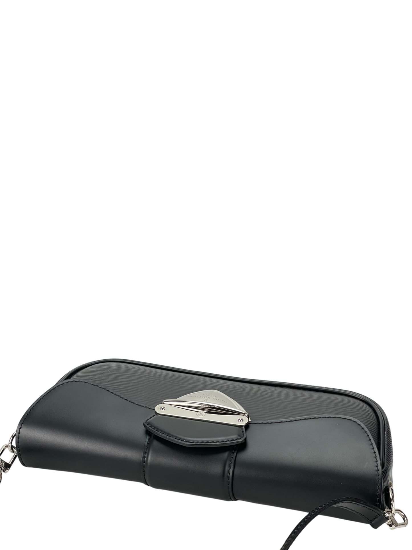 LOUIS VUITTON - Black Epi Montaigne Clutch Bag