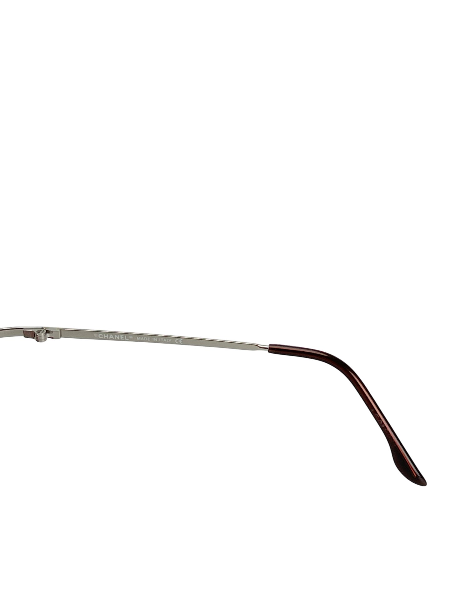 CHANEL - Dark Red Metal Sunglasses