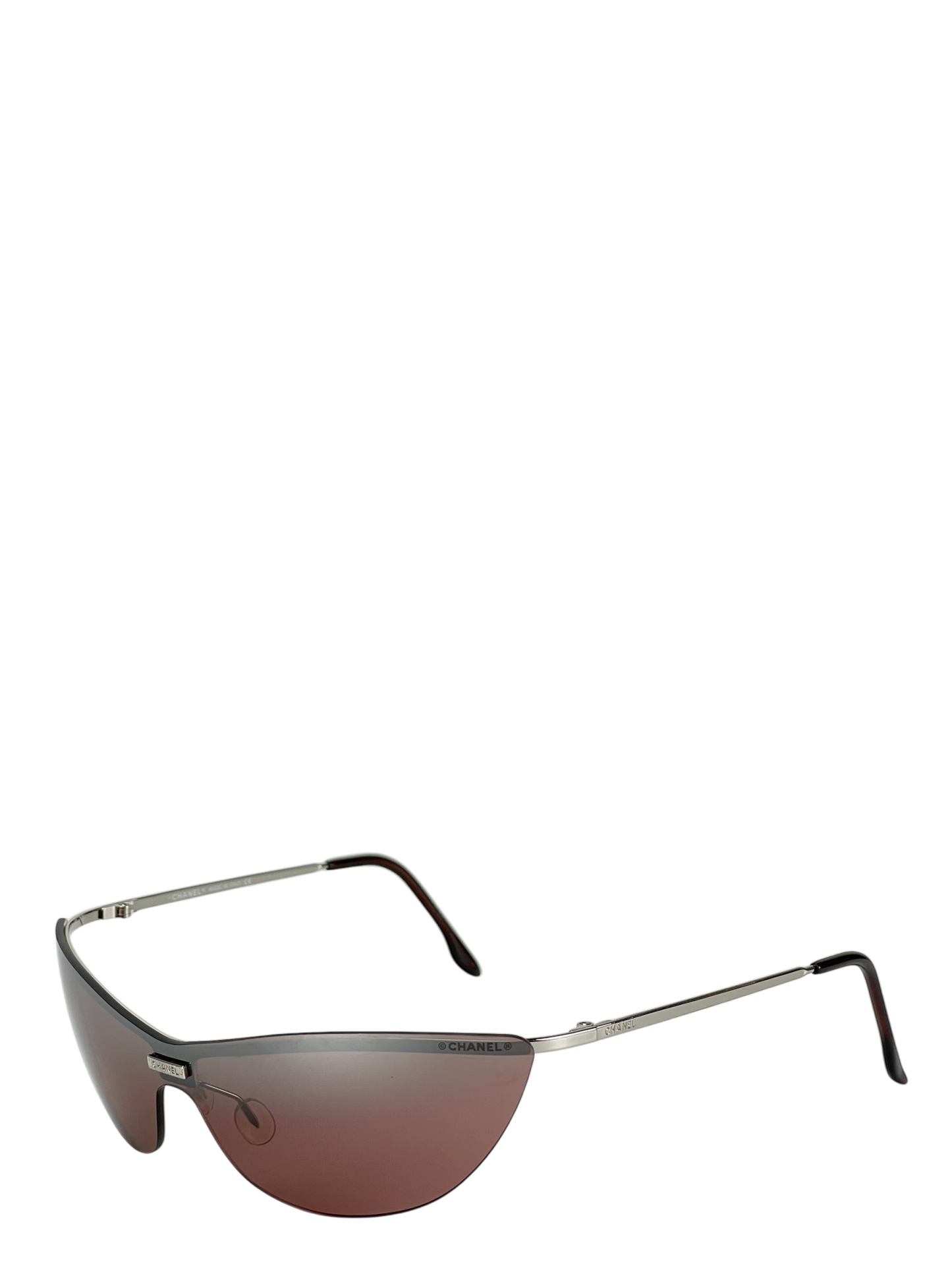 CHANEL - Dark Red Metal Sunglasses