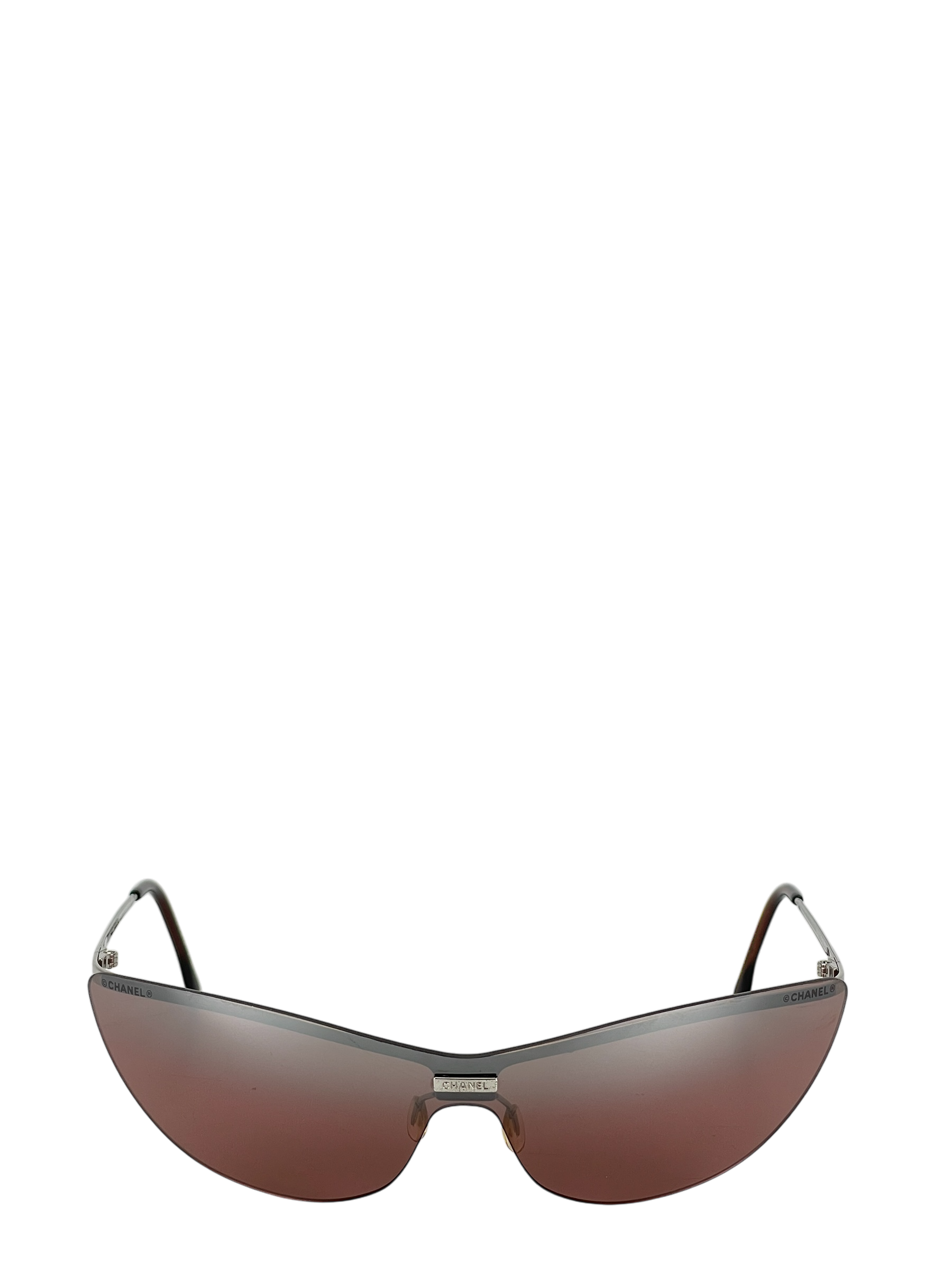CHANEL - Dark Red  Metal Sunglasses