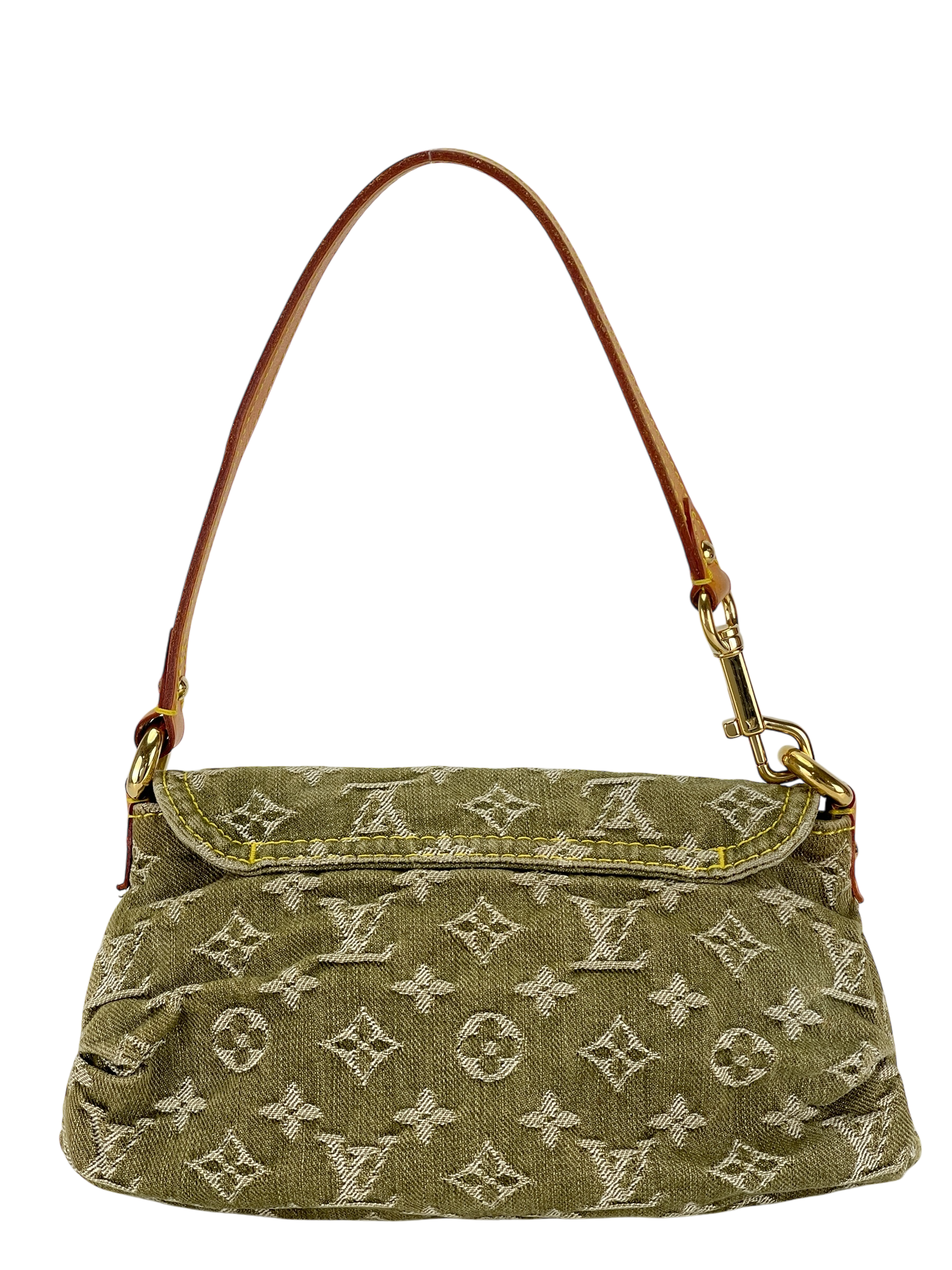 LOUIS VUITTON - Green Mini Pleaty Monogram Denim