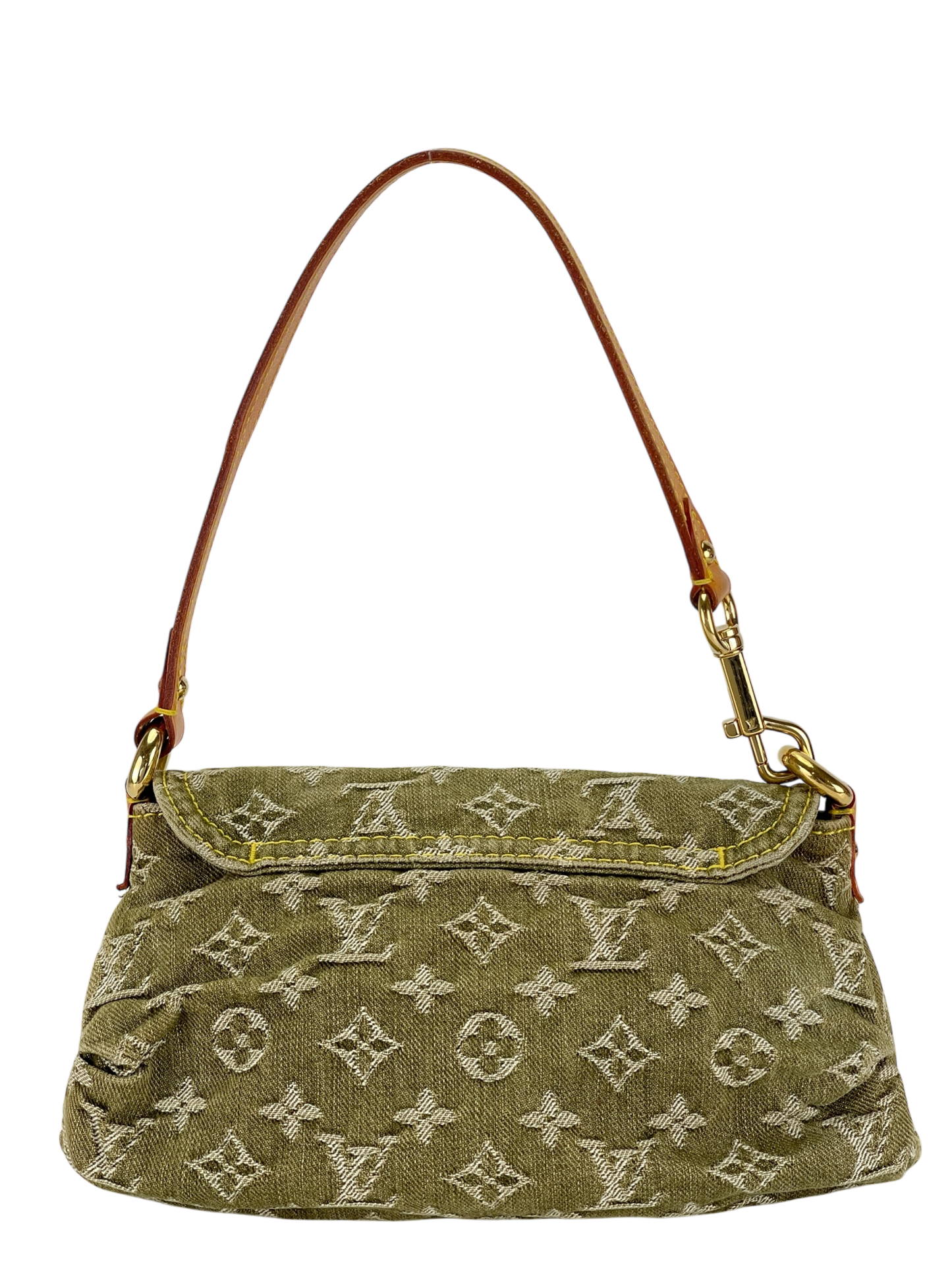 LOUIS VUITTON - Green Mini Pleaty Monogram Denim