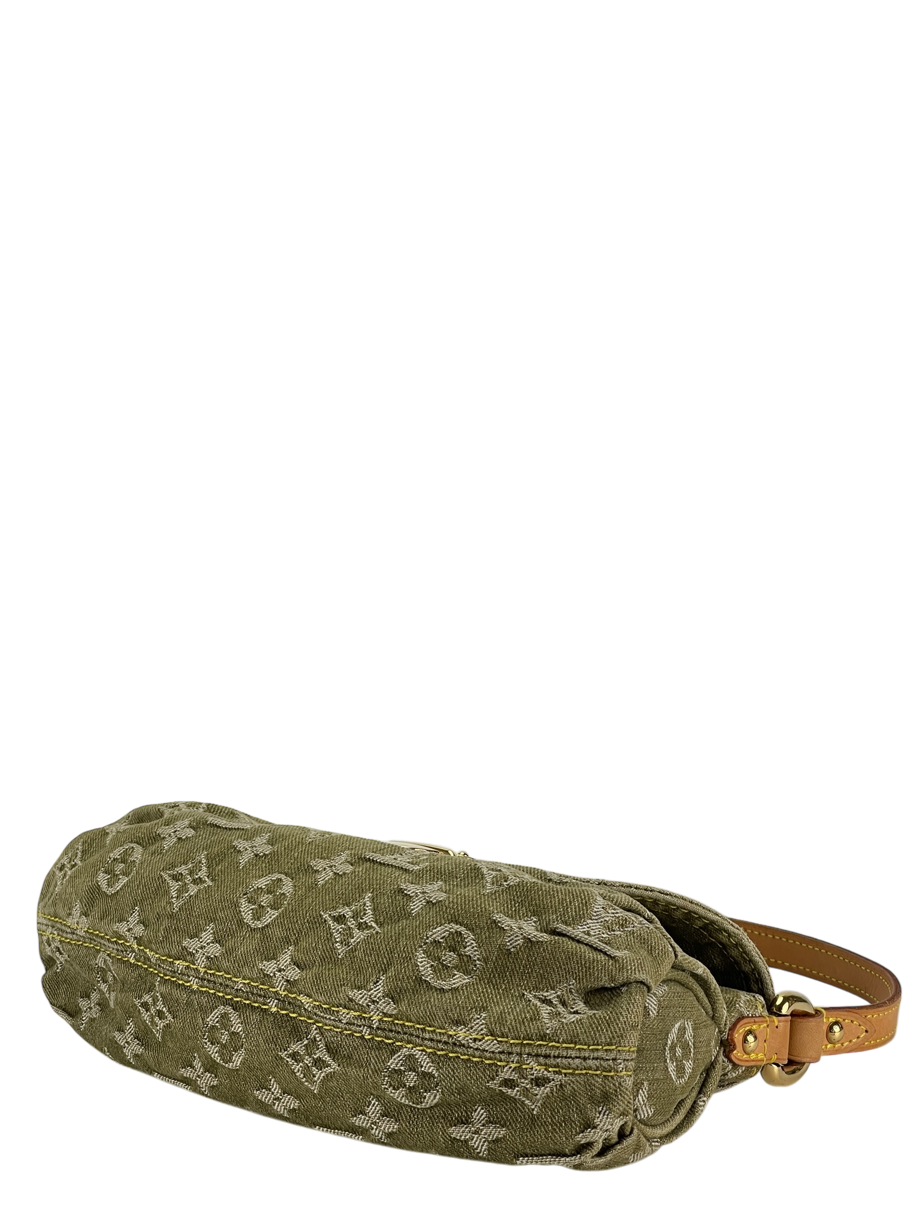 LOUIS VUITTON - Green Mini Pleaty Monogram Denim