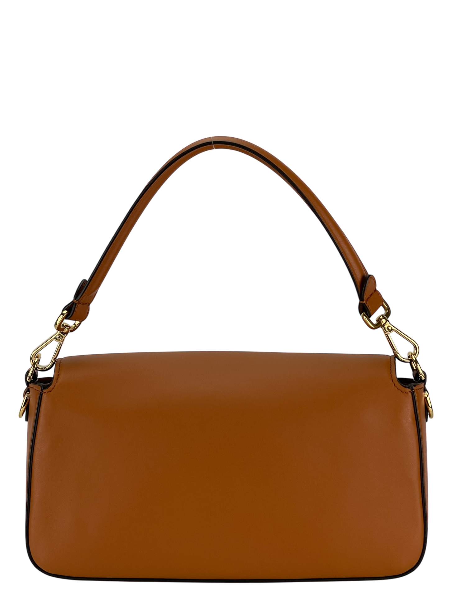 FENDI - Brown Multi Pocket Baguette Bag With FF Clasp Five Patch Pockets