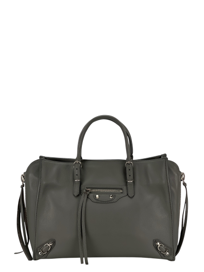 BALENCIAGA - Grey Papier A6 Zip Around 2way Handbag