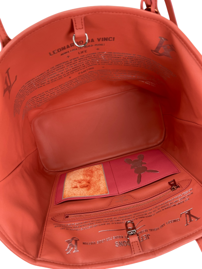 LOUIS VUITTON - Mona Lisa Pink Canvas Neverfull Tote Bag