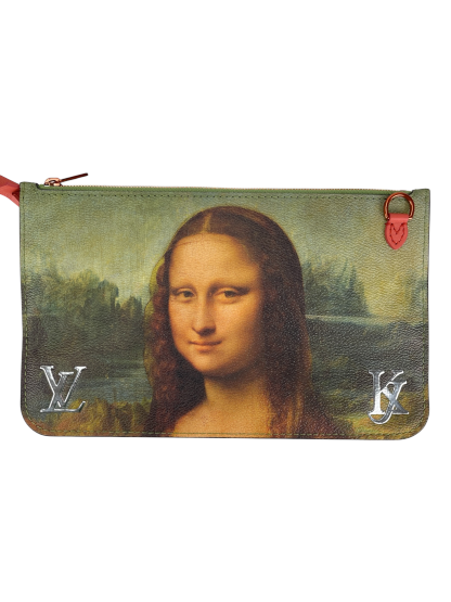 LOUIS VUITTON - Mona Lisa Pink Canvas Neverfull Tote Bag
