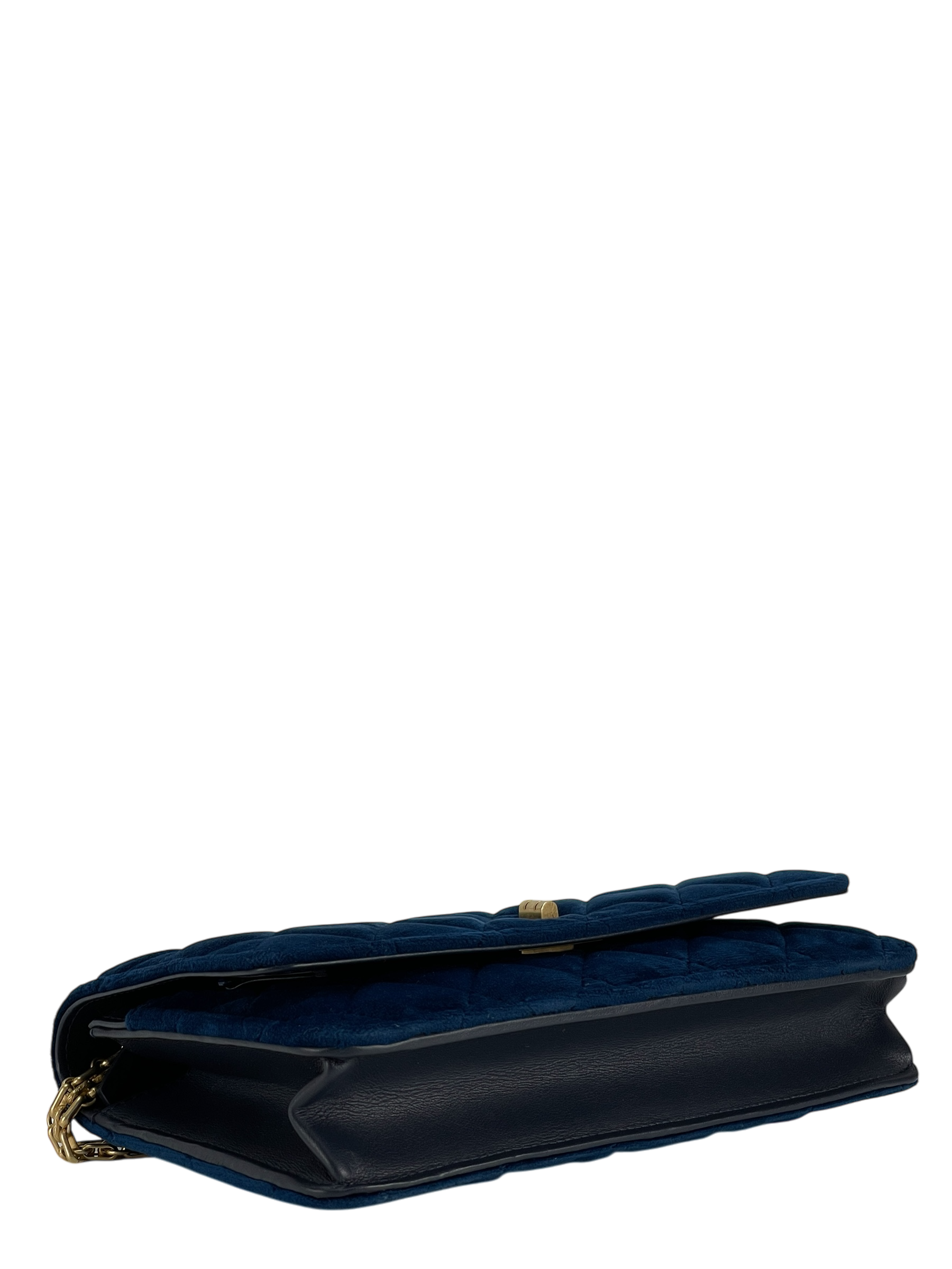 CHANEL -  2.55 Blue Velvet Reissue Quilted Flap Bag