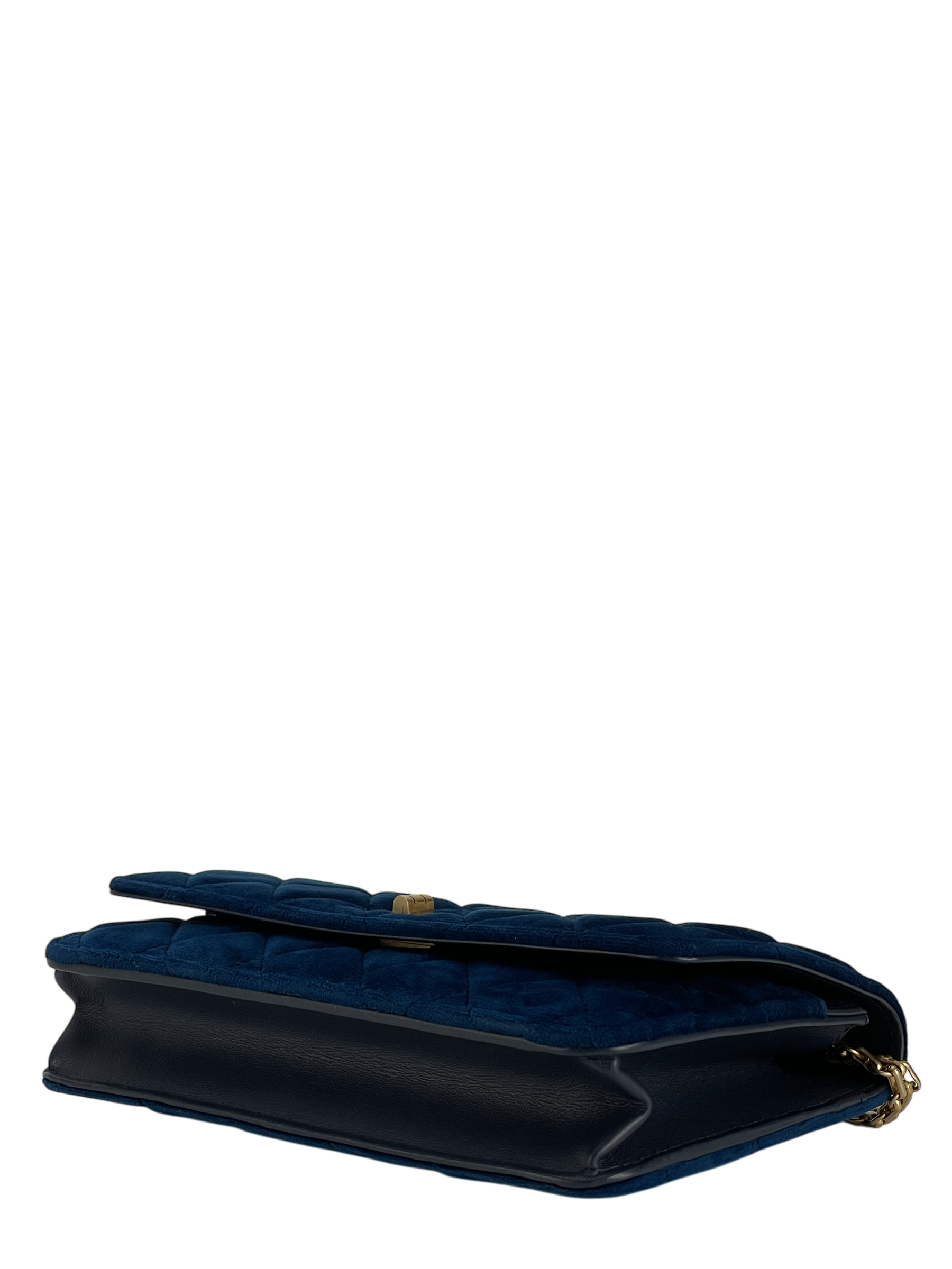 CHANEL -  2.55 Blue Velvet Reissue Quilted Flap Bag
