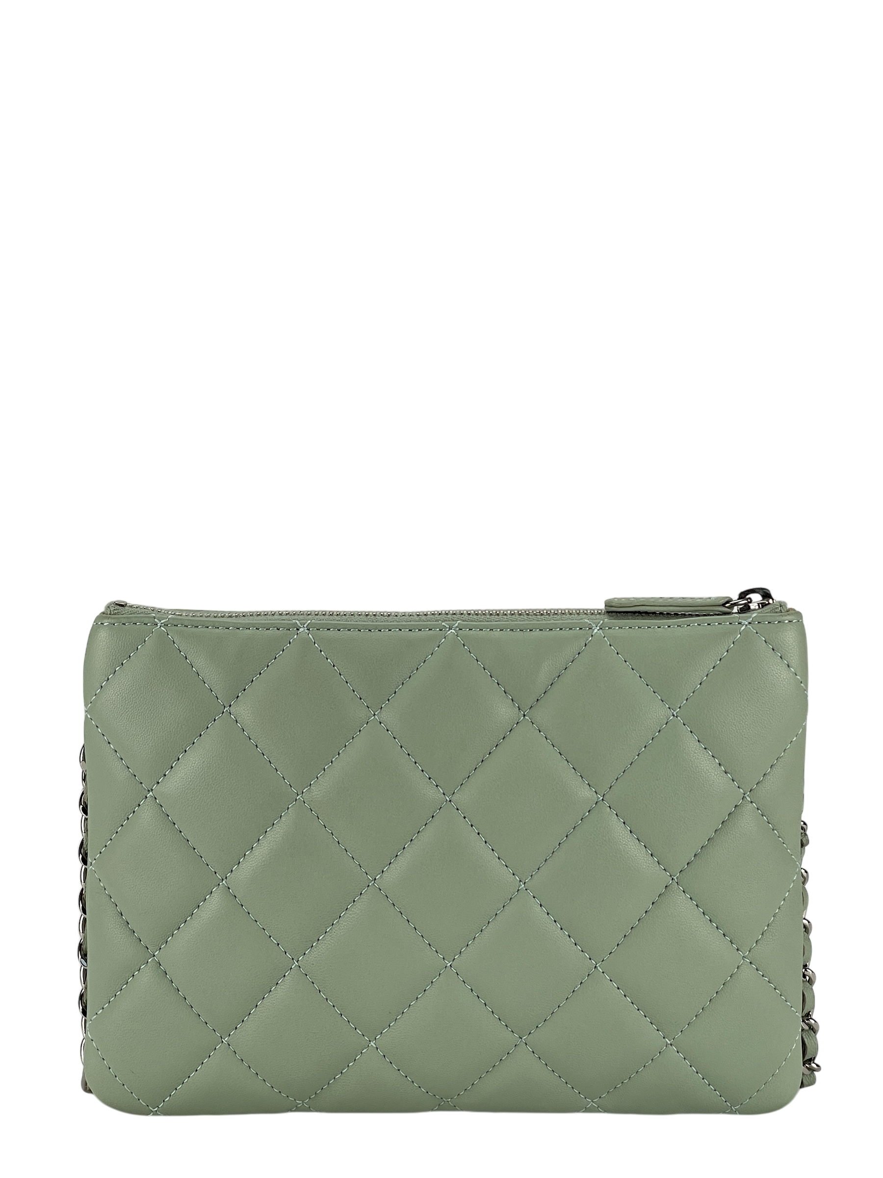 CHANEL - Mint Green Daily Zippy Crossbody Bag Handbag