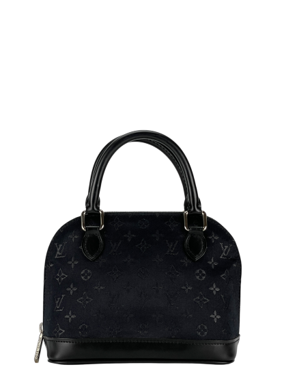 LOUIS VUITTON - Little Alma M92146 Mini Handbag Monogram Satin Noir
