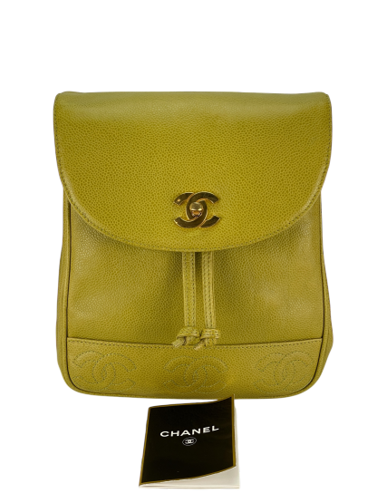 CHANEL - Green Caviar Triple CC Backpack