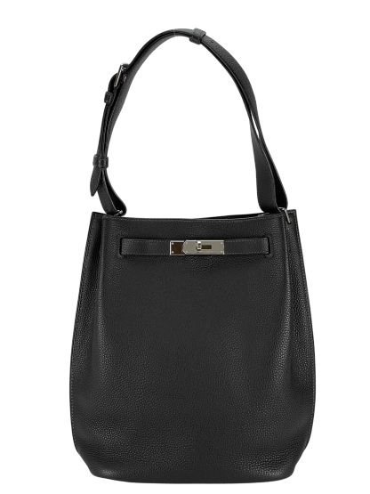 HERMES - So Kelly Shoulder Bag 3Y Togo Palladium Hardware