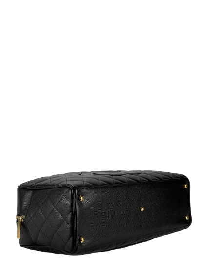 CHANEL - Black Caviar Bowling Handbag