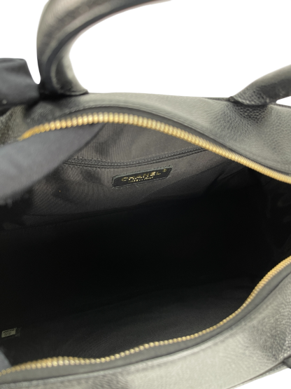 CHANEL - Black Caviar Bowling Handbag
