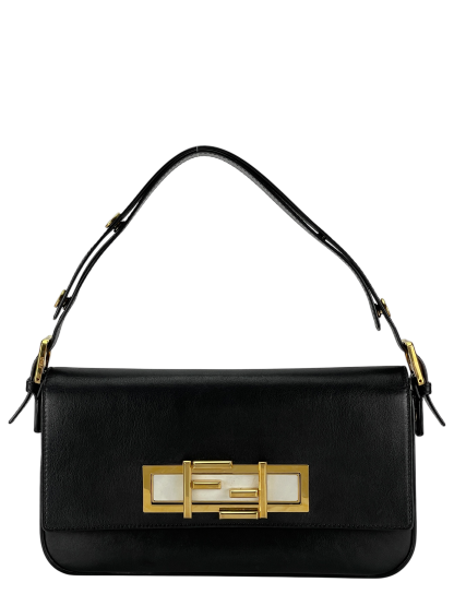 FENDI - Black Bi-color 3baguette Shoulder Bag 