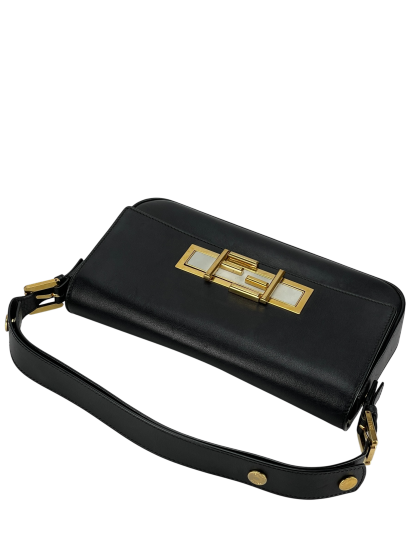 FENDI - Black Bi-color 3baguette Shoulder Bag 