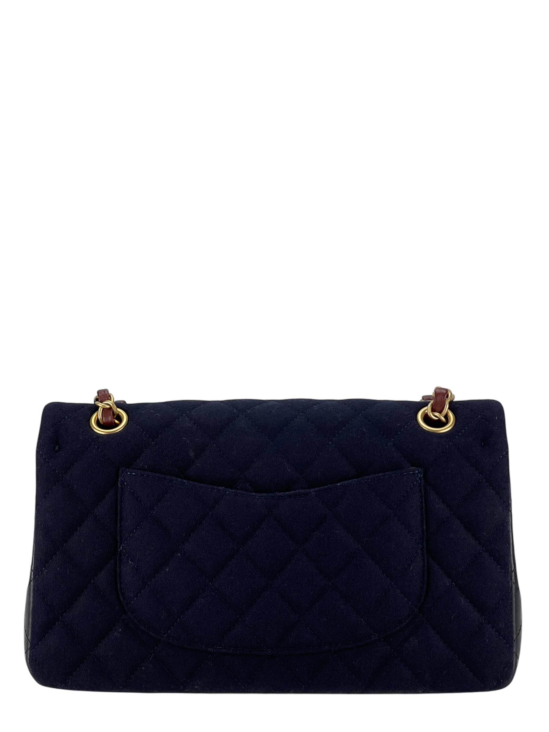 CHANEL - Paris-Hamburg Charms Classic Double Flap Bag Quilted Wool Lambskin Medium