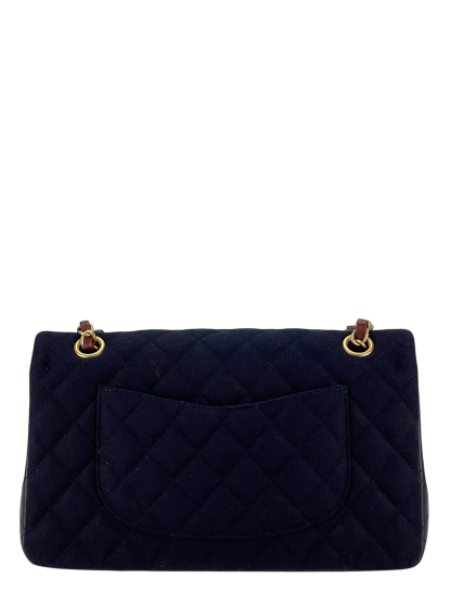 CHANEL - Paris-Hamburg Charms Classic Double Flap Bag Quilted Wool Lambskin Medium
