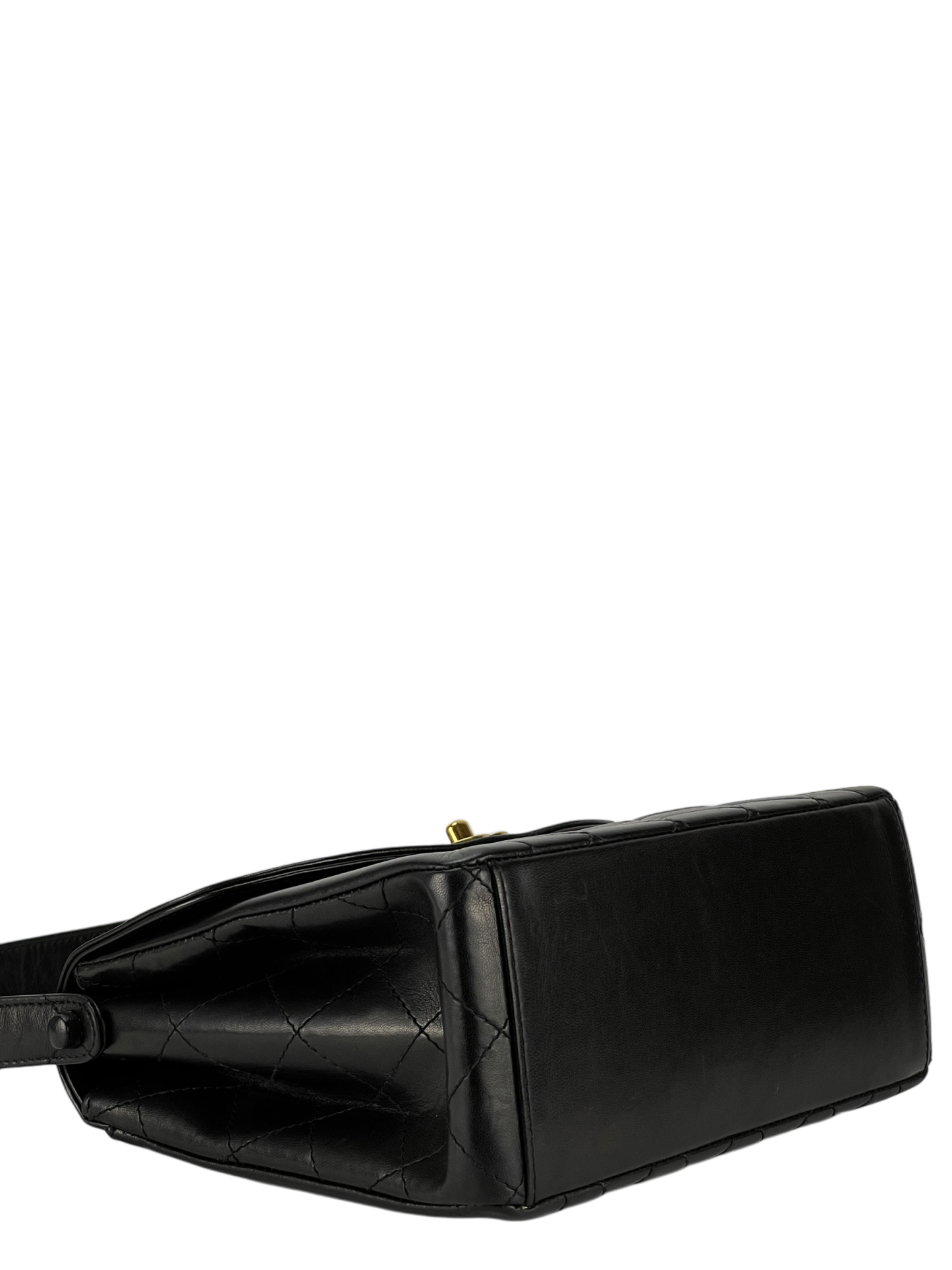 CHANEL - Black Lambskin Diana Shoulder Bag