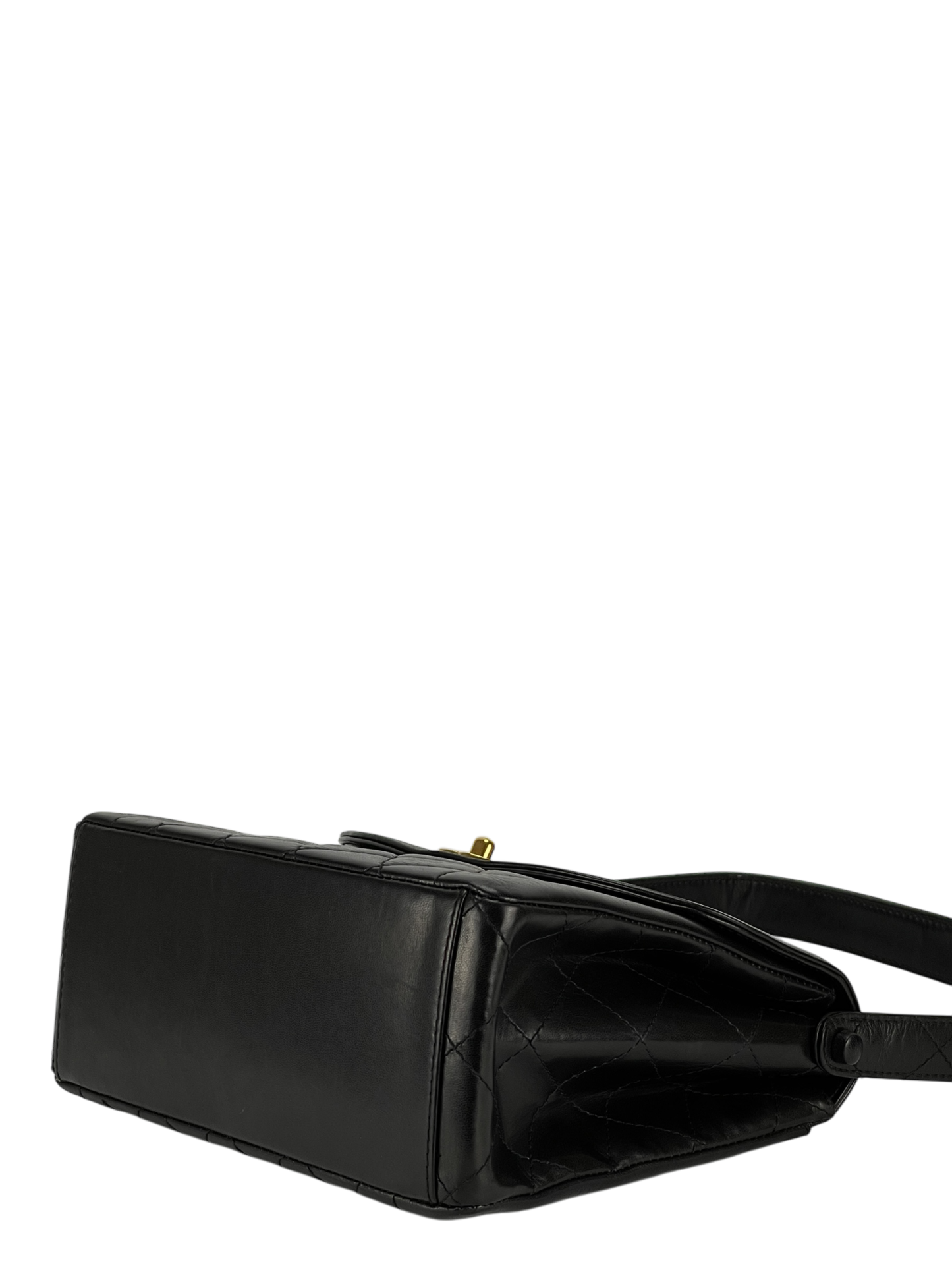CHANEL - Black Lambskin Diana Shoulder Bag