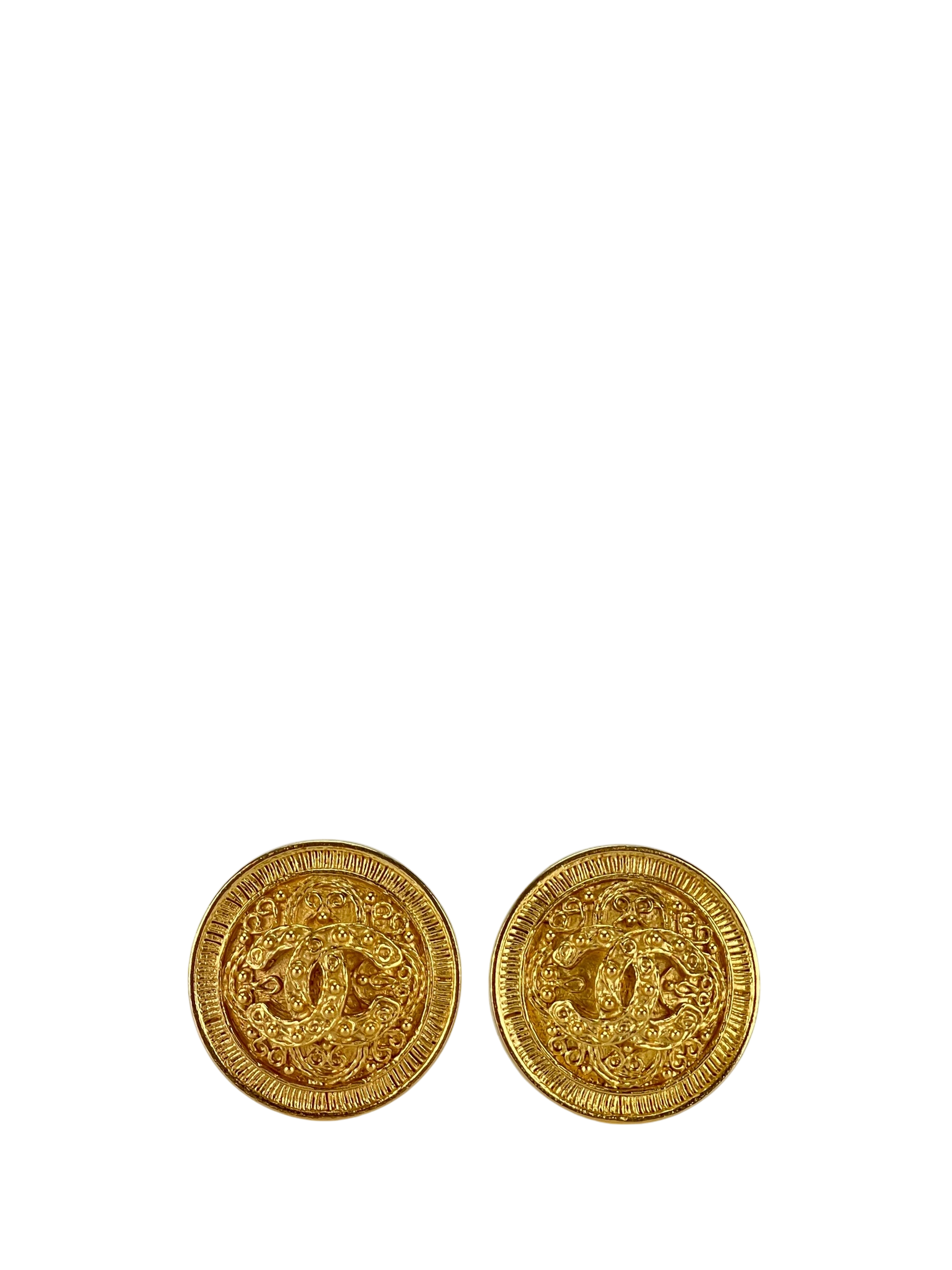 CHANEL - 94A Coco Mark Brooch Earrings